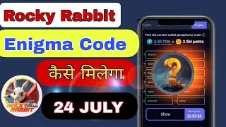 Rocky Rabbit Today Enigma Code | 24 July Rocky Rabbit Enigma Code Reward