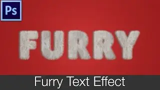 Photoshop Tutorial | Furry Text Effect - PS #6