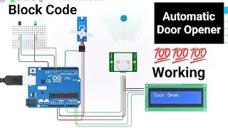 automatic door closer |  arduino door tinkercad | tinkercad door l automatic door tinkercad