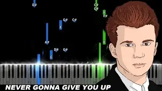 Rick Astley - Never Gonna Give You Up Piano Tutorial