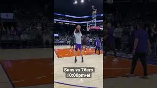 Devin Booker Before Matchup vs 76ers! 👀 | #shorts