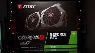 MSI GTX 1650 Nvidia Budget Graphics Card Unboxing