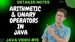 Java Tutorial: Arithmetic & Unary operators in Java| Complete Java course for Beginners