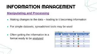 Steps involved in Information Management