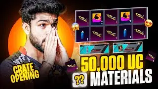 I GOT 100+ MATERIALS IN 50,000 UC😱 | LUCKIEST CRATE OPENING