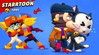 MONKEY kiss CAT | LARRY & LAWRIE Brawl Stars Funny Pose & Skin