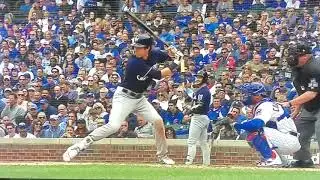 Christian Yelich Slow Motion Swing