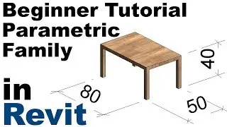 Revit Beginner Tutorial - Parametric Family