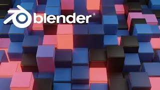 Cube wave Animation loop_ Blender 2.81. HD