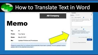 How to Translate Text in Word