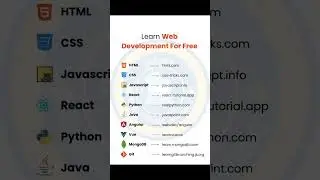 LEARN WEB DEVELOPEMENT FOR FREE #git #mongodb #vue #angular #java #python #react #javascript #html