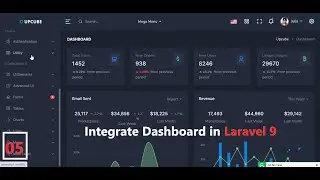 (05) Integrate Admin Dashboard in Laravel 9 | Logout User from Admin Dashboard