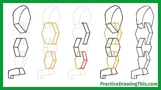 Practice Drawing George Bridgman Arm With Interlocking Forms