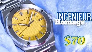 The Best IWC Ingenieur Homage for $70!? Mysterious Code 40mm Hybrid Quartz Review