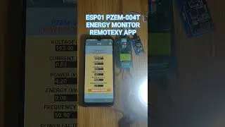 ESP01 WIFI PZEM-004T ENERGY MONITOR & REMOTEXY APP 