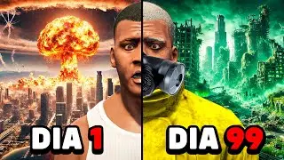 SOBREVIVÍ 100 DIAS a una BOMBA NUCLEAR en GTA 5