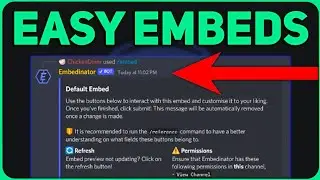 The EASIEST Way to make Discord Embedded Messages!