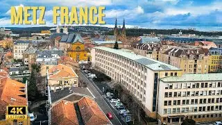 METZ, CITY FRANCE 🇫🇷 - BY DRONE (4K VIDEO UHD) - DREAM TRIPS