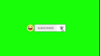 Subscribe Button Green Screen Chroma Key VFX (2) - Copyright FREE Video