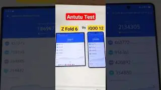 Fold 6 vs iQOO 12 Antutu Test 😱🔥🔥🔥