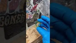 Making skateboard rings♻️🛹💍