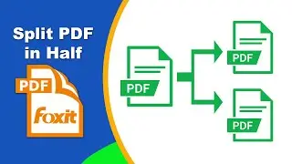 How to split a pdf file in half in Foxit PDF Editor