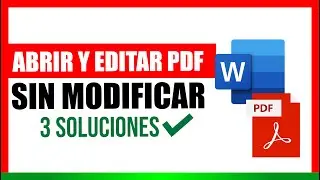 COMO EDITAR UN PDF EN WORD SIN QUE SE MODIFIQUE + 3 SOLUCIONES PASO A PASO ✅