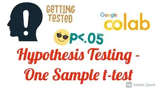 Hypothesis Testing - One Sample t test - Google Colab Python