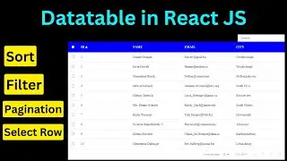 Datatable in React JS | React Data Table with react-data-table-component