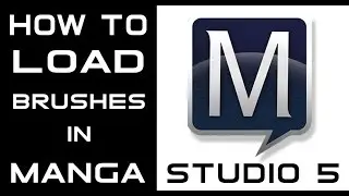 How to Load Manga Studio 5 Brushes - Clip Studio Paint Pro - Tutorial