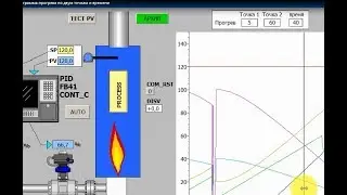 Simatic Srep7 - программа прогрева по двум точкам и времени