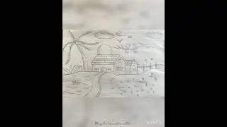 #scenery #pencildrawing #landscape #villagelife #drawing #stepbystep #drawingtutorial #natureview