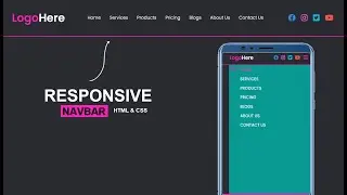 How To Make Responsive Navigation Bar Using Only HTML and CSS | Responsive Navbar Tutorial