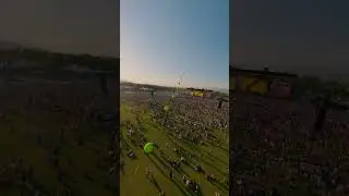 Balloon trails over the polo club 