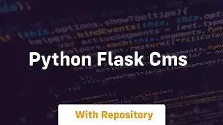 python flask cms