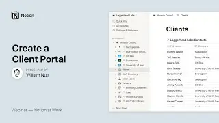 Notion at Work: Create a Client Portal