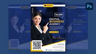 Online Training Poster Design in Adobe Photoshop