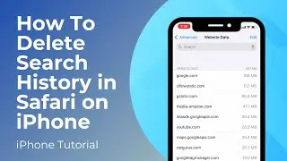 How To Delete Search History in Safari on iPhone | Clear Browsing History