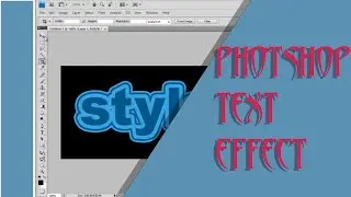 Adob photoshop CC text effect tutorial