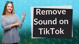 How do I remove the original sound from a TikTok video after posting?