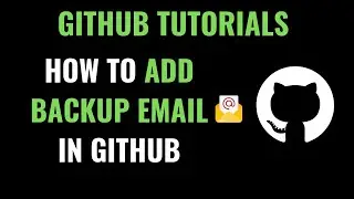 How to add Backup Email in GitHub?