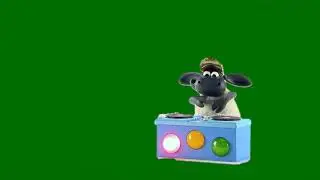 Footage on a green background reindeer. Футаж на зеленом фоне