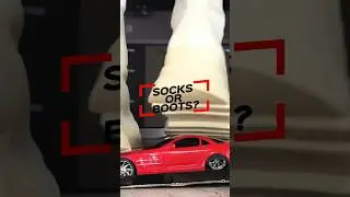 Boots vs Socks! Oddly Satisfying Toy Car Crushing! ASMR