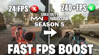 How To Fix STUTTERS,FPS Drops & Boost FPS In Call of Duty Warzone & Modern Warfare 3 Season 5 (2024)