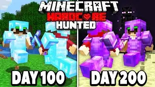 I Survived 200 days in Hardcore Minecraft Manhunt.. here's what happened.