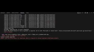 Error: Microsoft Visual C++ 14.0 or greater is required