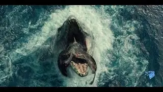 Сцена атаки динозавров птерозавров / Jurassic World 2015