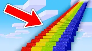 Climbing the LONGEST STAIRCASE BUILD Challenge in Minecraft! WILL WE MAKE IT TO THE TOP?