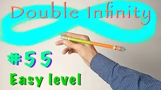 Double infinity. Пенспиннинг обучение. Трюки с ручкой. Как крутить ручку. Penspinning tutorial.