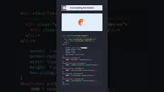 Creative CSS Loading Animation |  Loading Animation 4 #loadinganimation #css  #preloader #loading